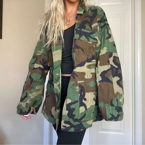 Vintage Army Camo Jacket